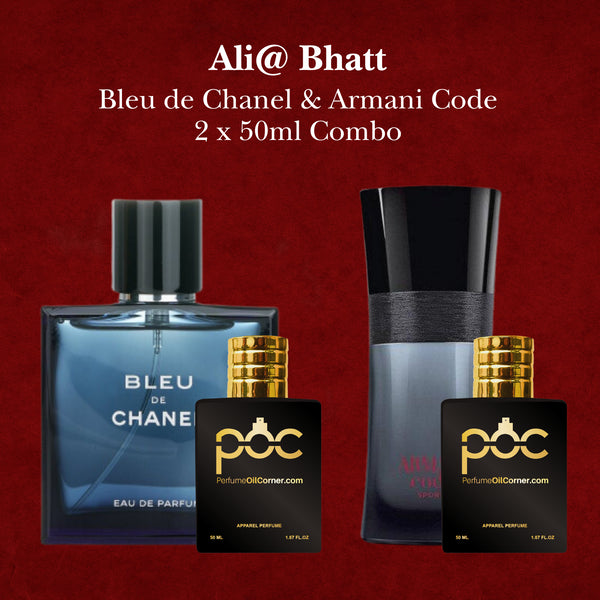 Ali@ Bhatt - Bleu de Chanel Chanel & Armani Code 50ml Combo
